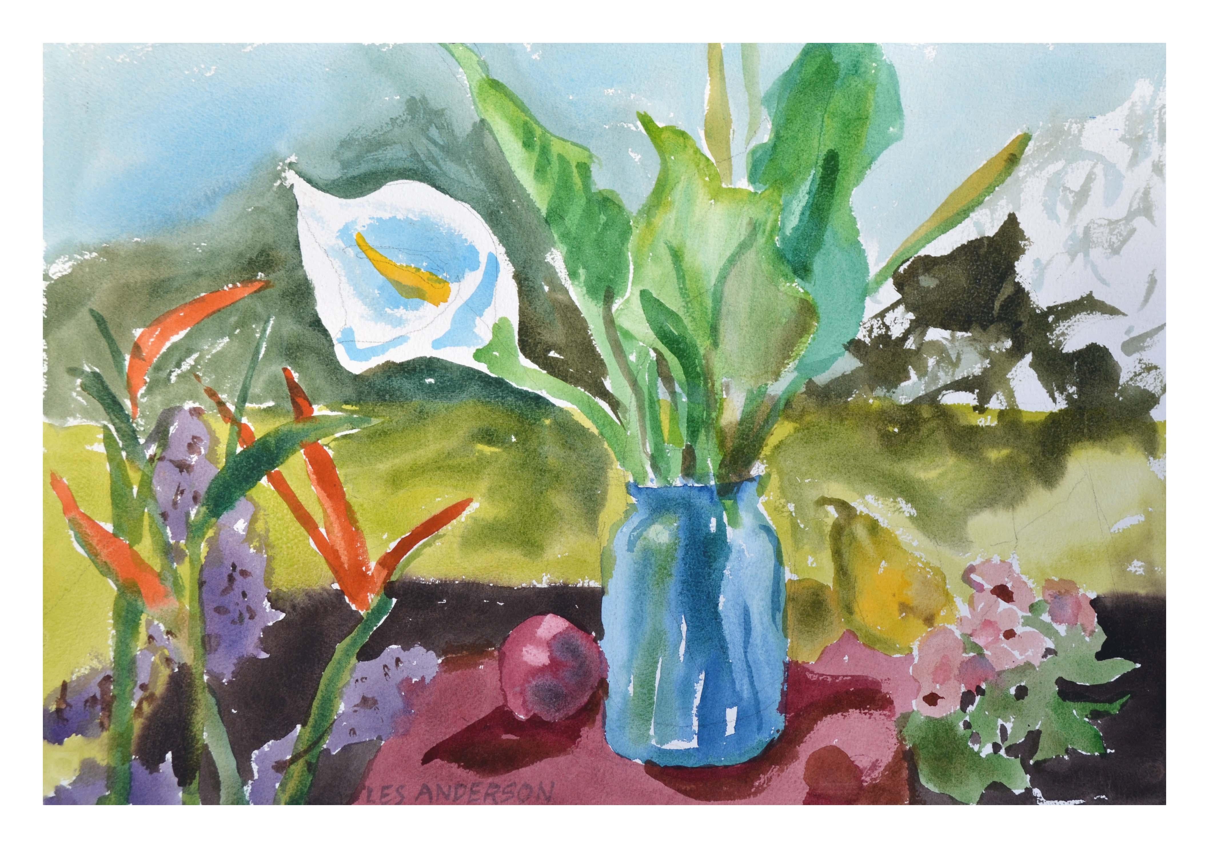 Les Anderson Interior Art - Calla Lily Floral Still-Life 