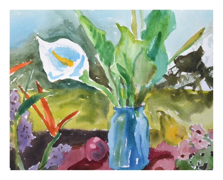 Calla Lily Floral Still-Life  - Art by Les Anderson