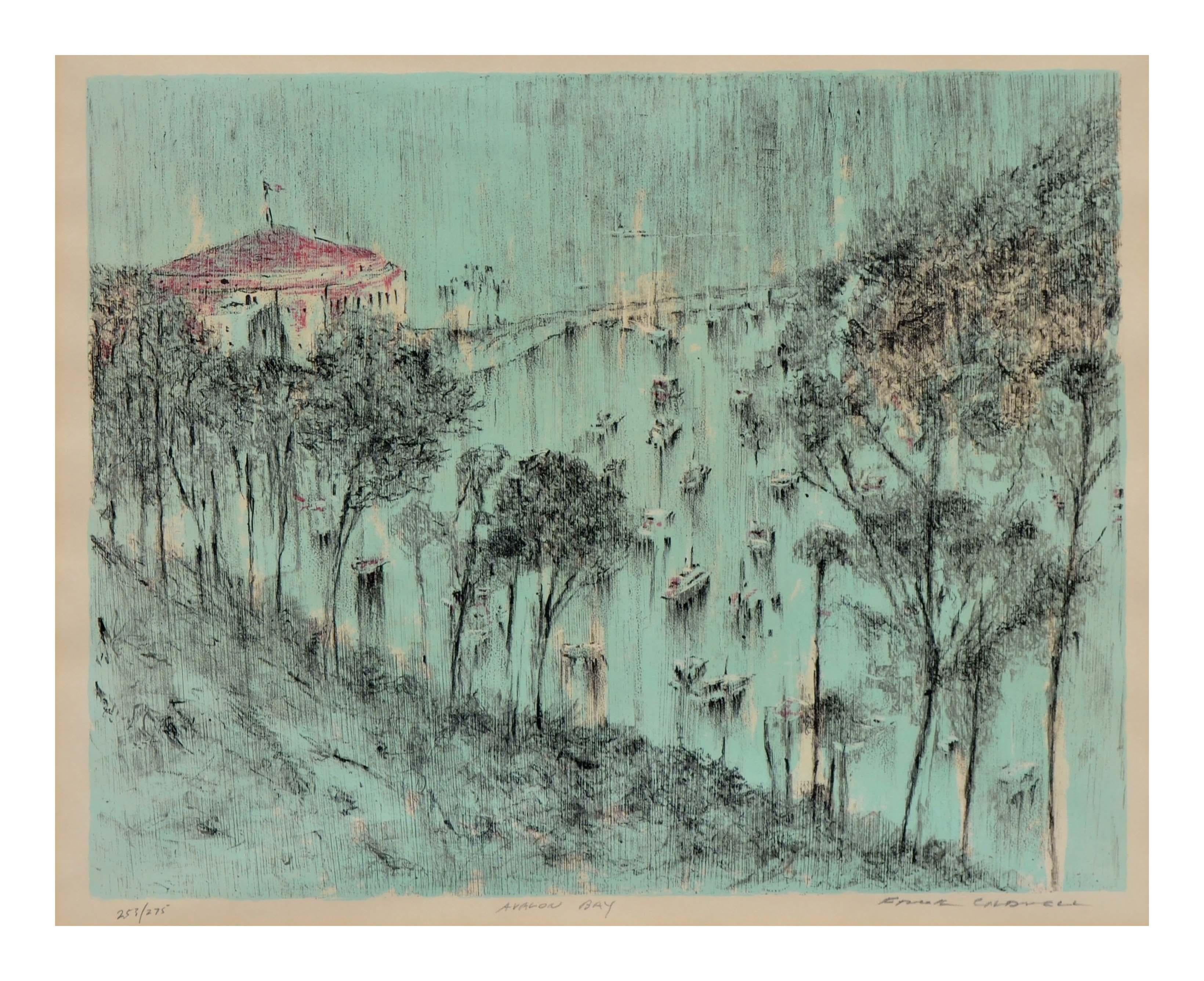Avalon Bay, Catalina Island Landscape - Print by Frank Caldwell