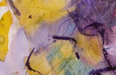 Purple and Yellow Abstract Watercolor