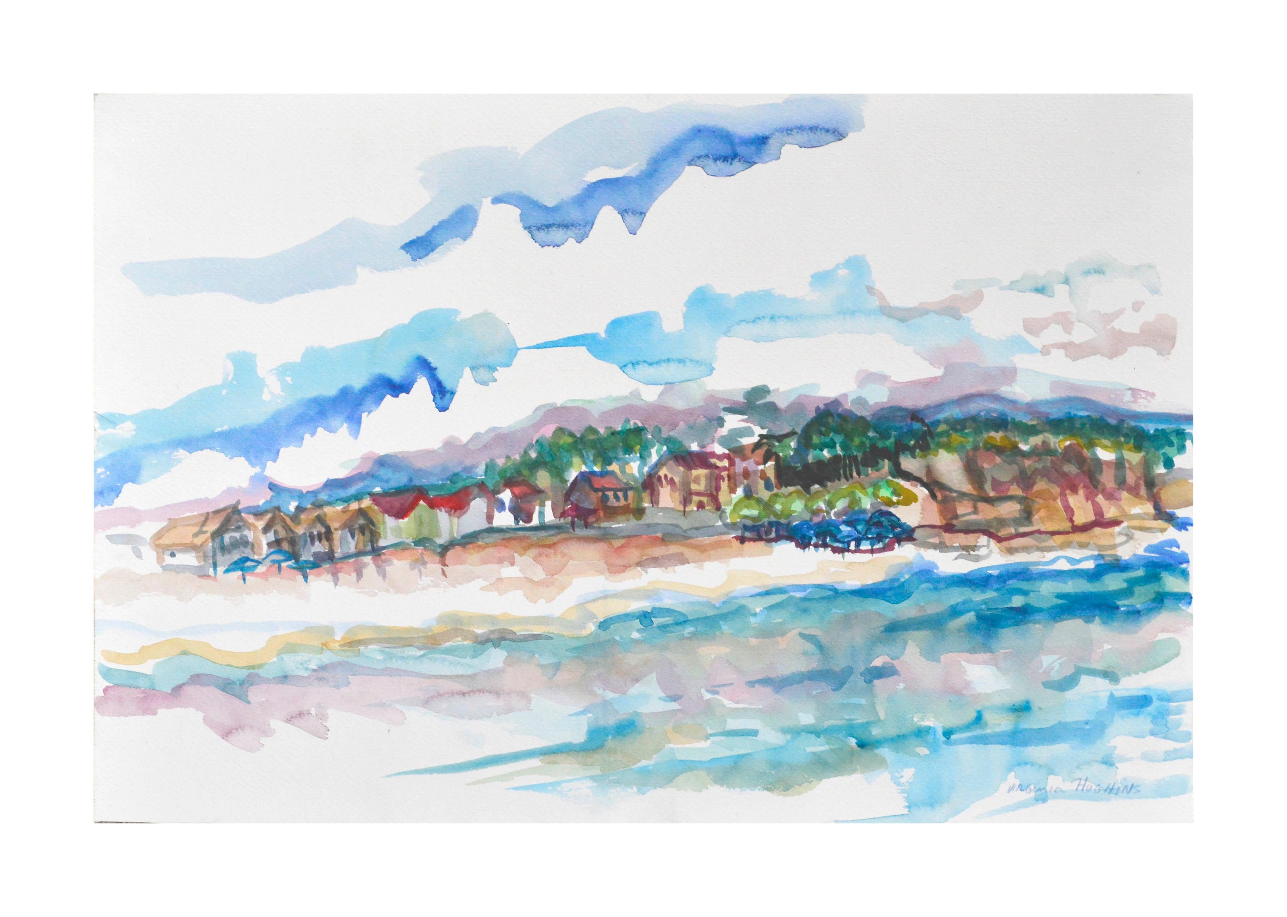 Virginia J. Hughins Landscape Art - Rio Del Mar, California Coast Landscape 