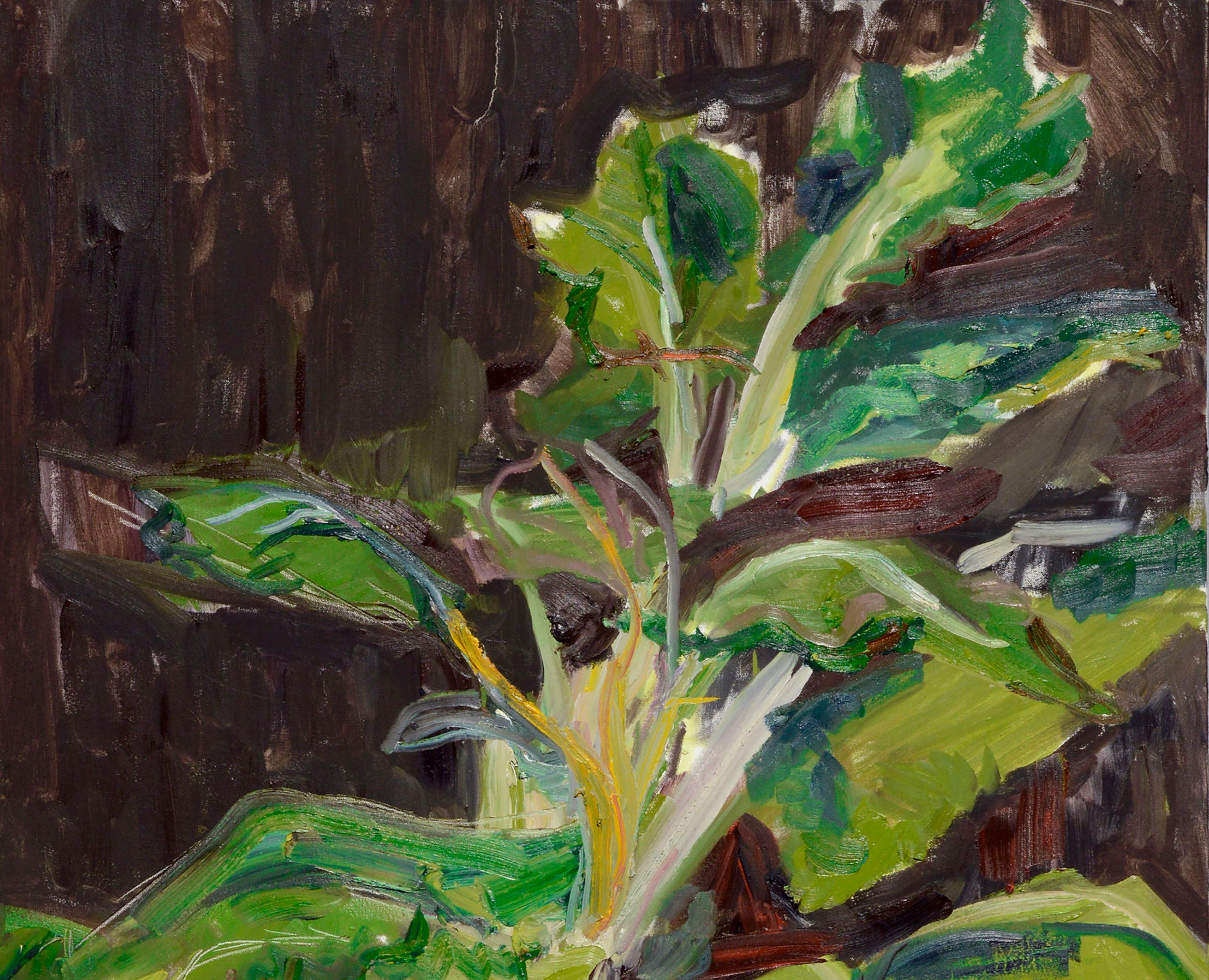 Abstract Rainbow Chard - Painting by Arielle Tonkin