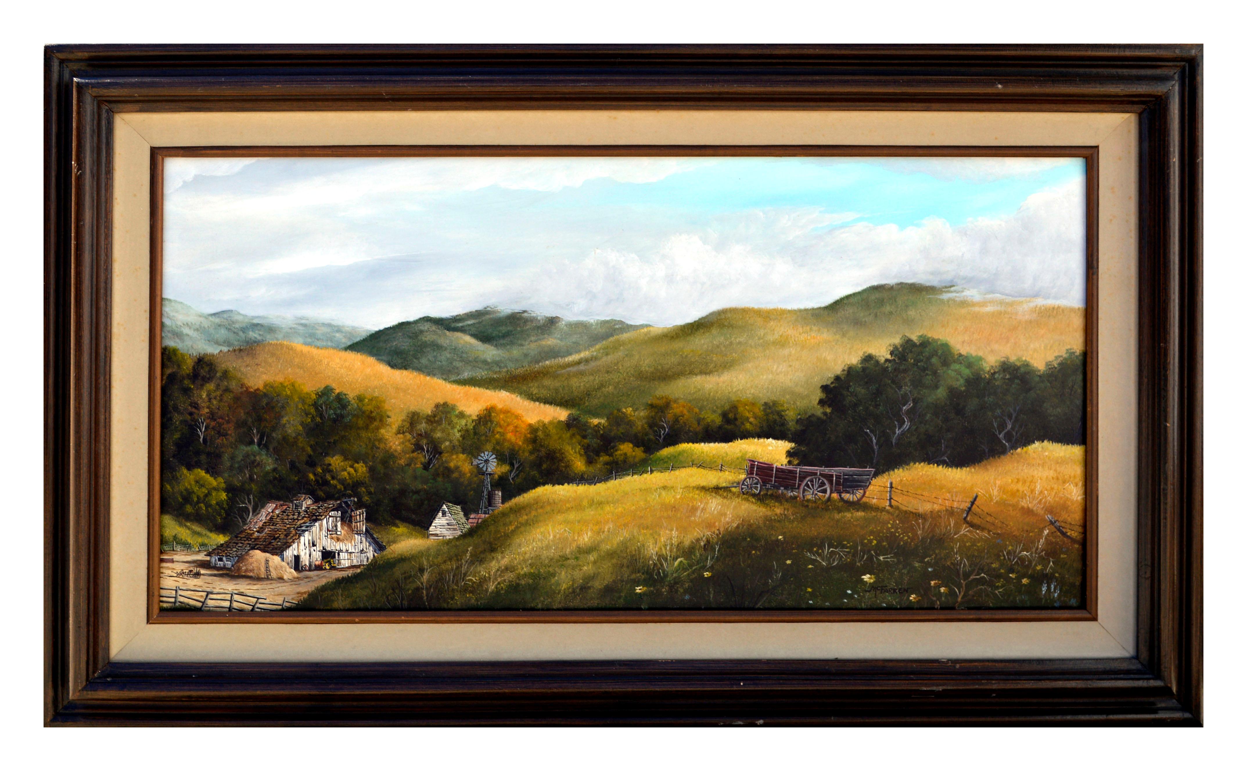 Robert F. McFarren Landscape Painting - A Mendocino Morning Landscape