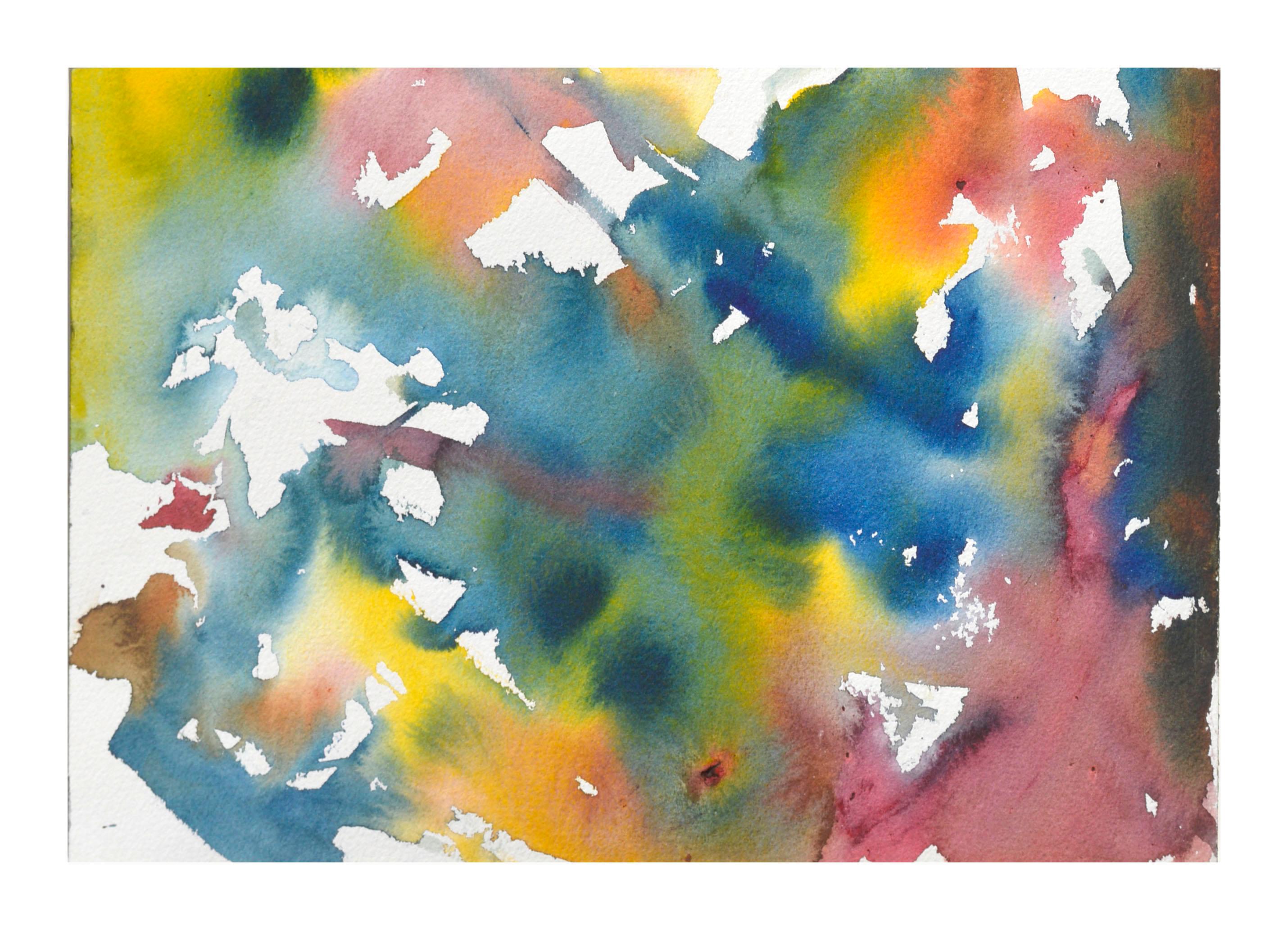 Les Anderson Abstract Drawing - Tie Dye Abstract Watercolor