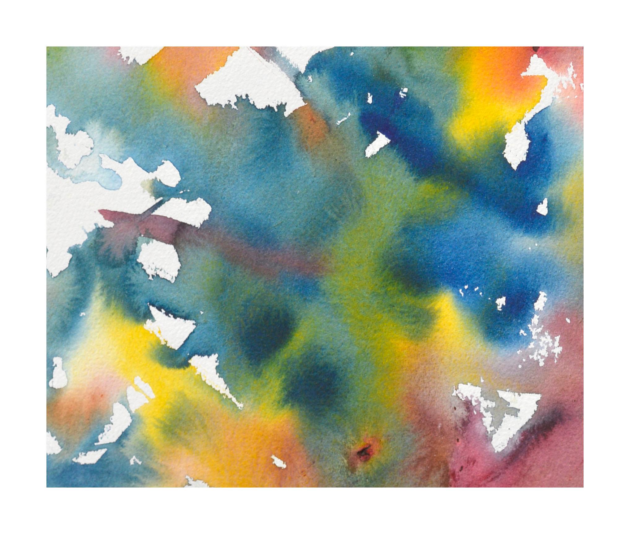 Tie Dye Abstract Watercolor - Art by Les Anderson