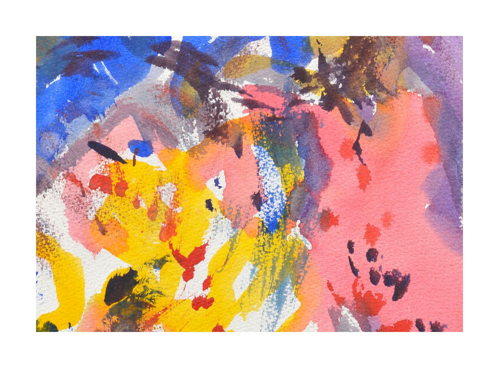 Colorful Abstract Watercolor - Art by Les Anderson