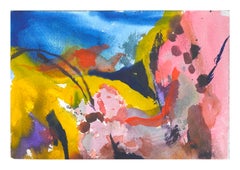 Retro Colorful Abstract Watercolor