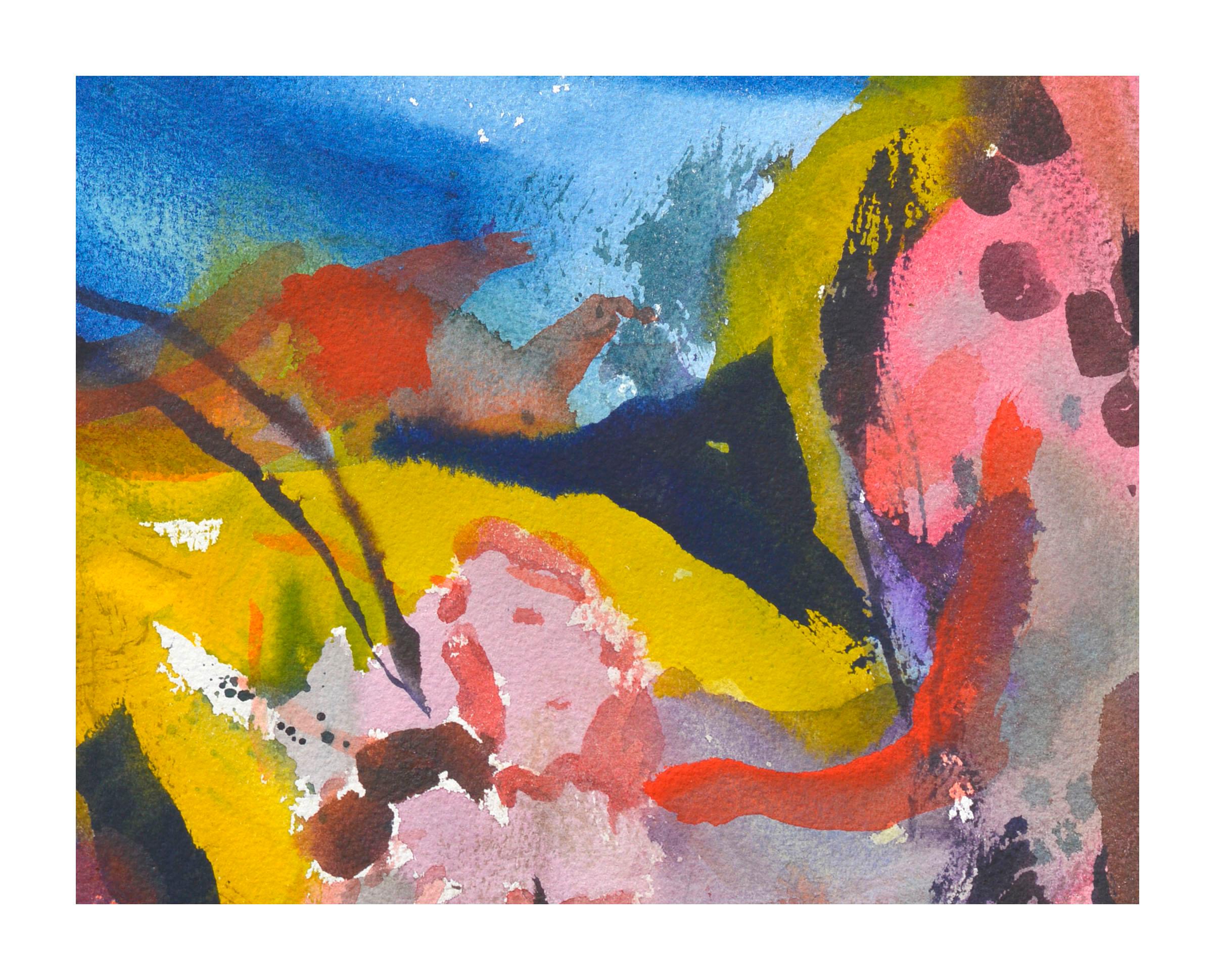 Colorful Abstract Watercolor - Art by Les Anderson