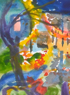 Abstract Cityscape Watercolor