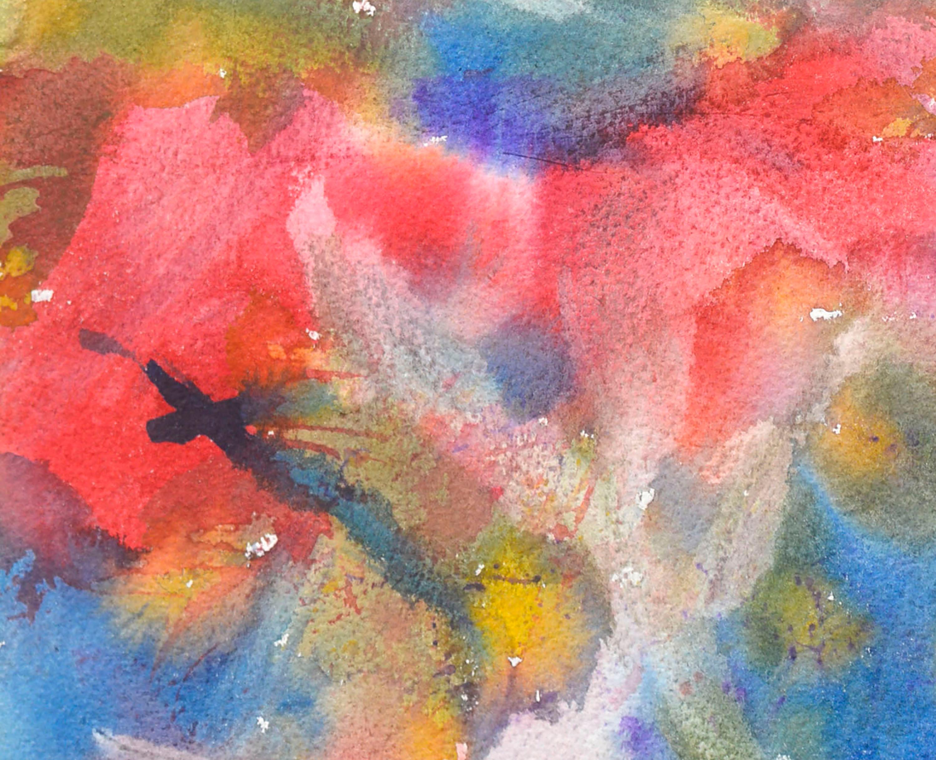 Colorful Abstract Watercolor - Abstract Expressionist Art by Les Anderson