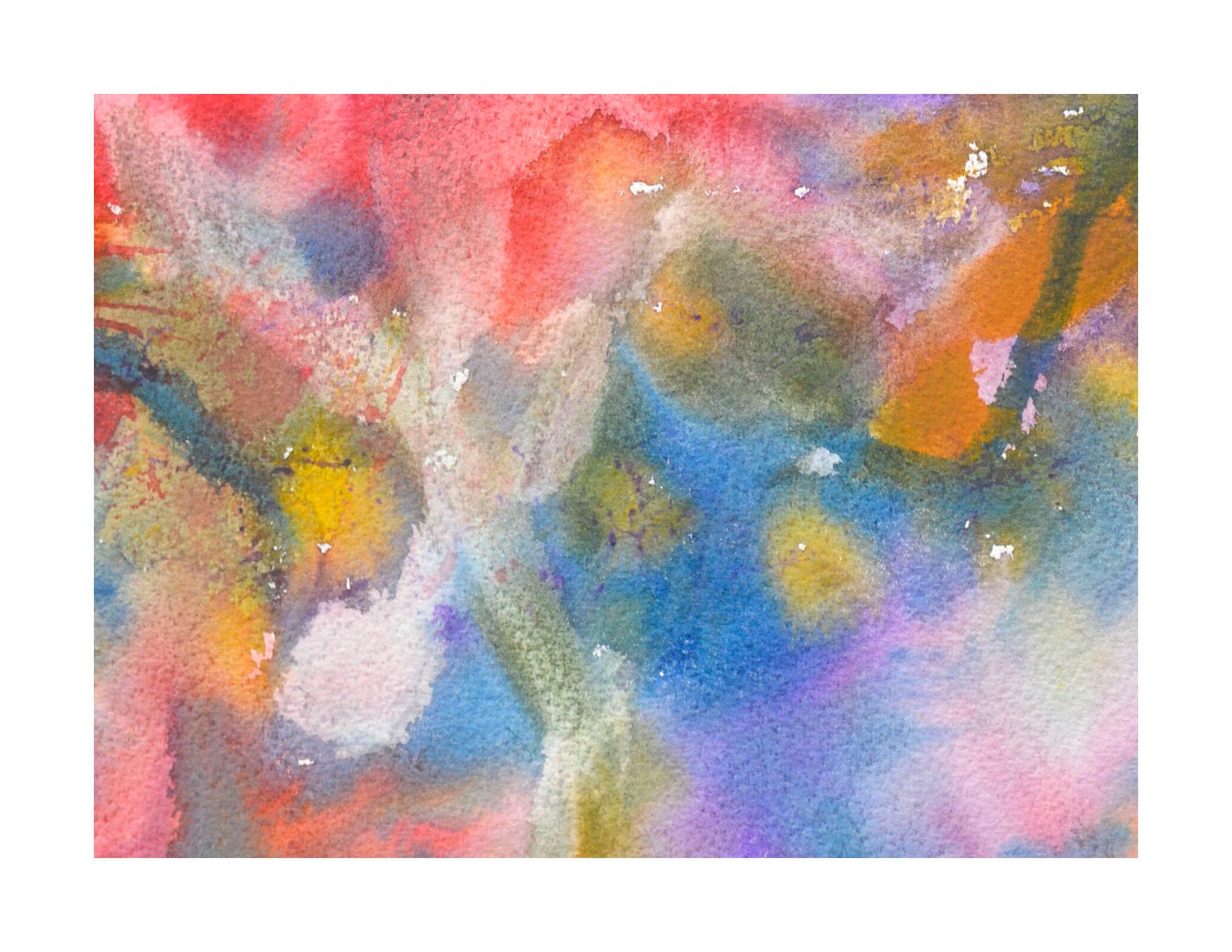 Colorful Abstract Watercolor - Art by Les Anderson