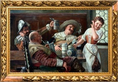 A Jolly Time -- German Genre Tavern Painting, 1918
