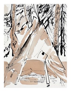 Paysage forestier Teepee