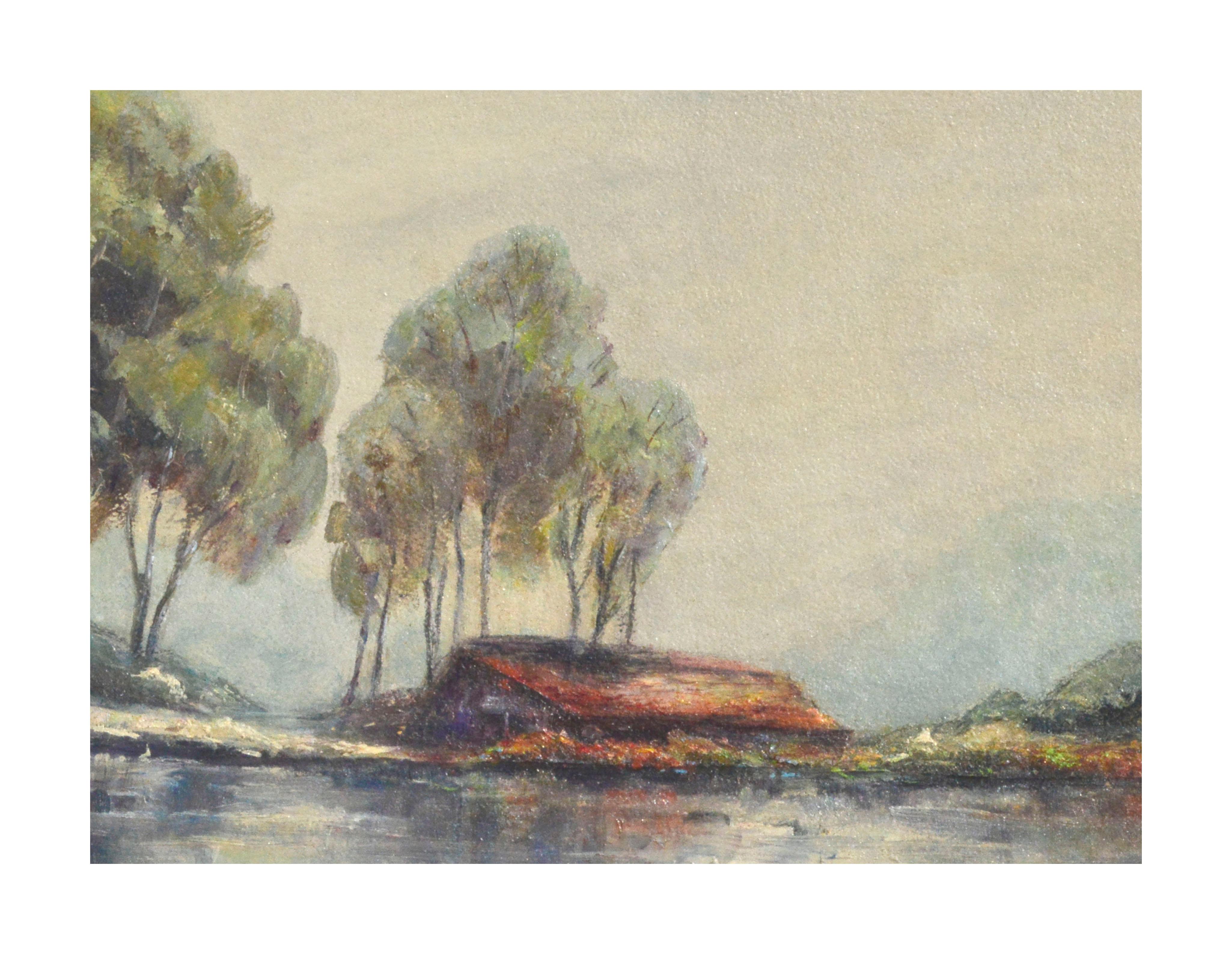 Kalifornische Landschaft aus der Mitte des Jahrhunderts (Amerikanischer Impressionismus), Painting, von Gail Pace 