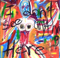 Figura espressionista astratta - "Non vedo niente qui"