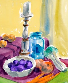 Vintage Harvest and Candle Still Life