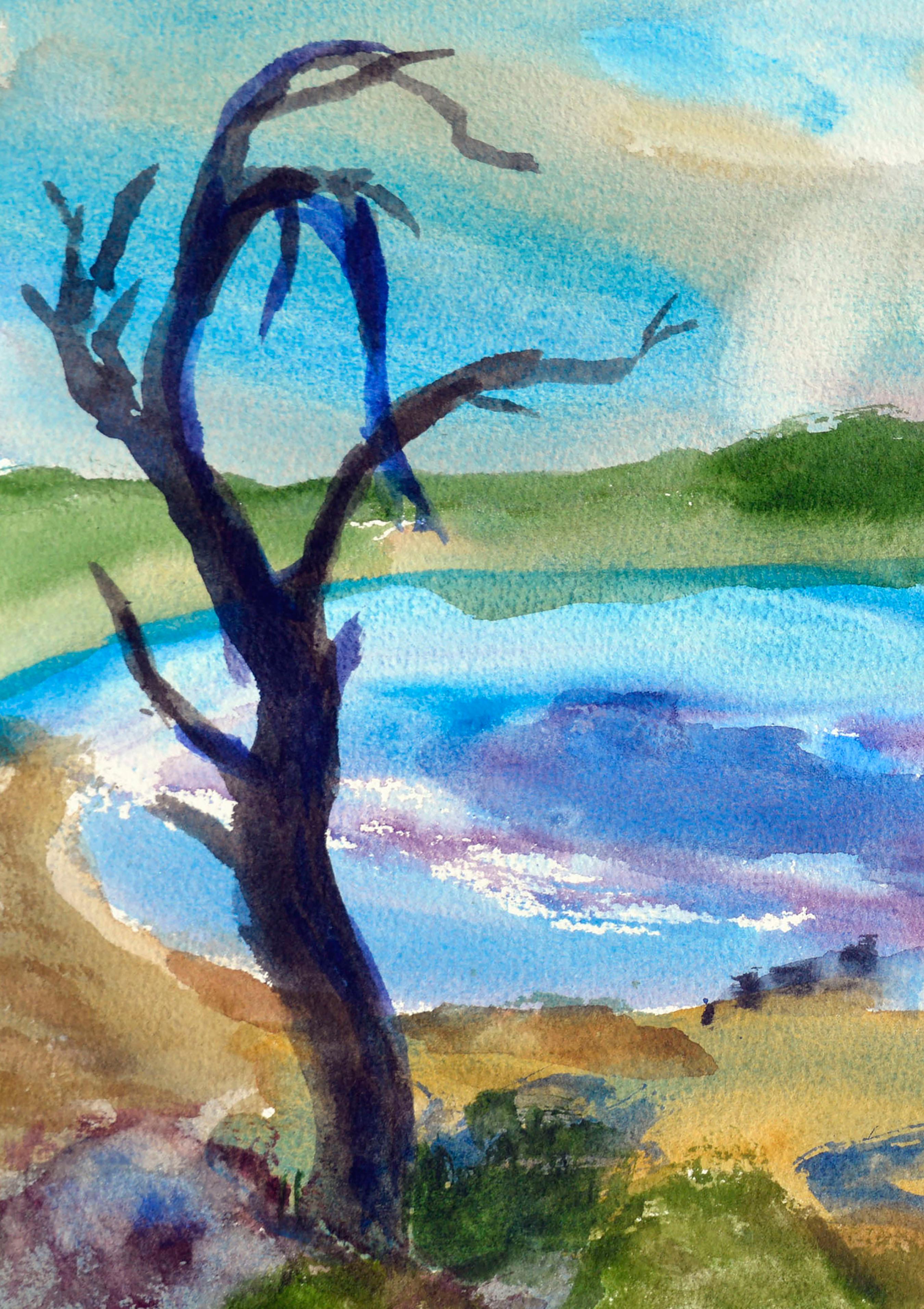 loose watercolor seascapes