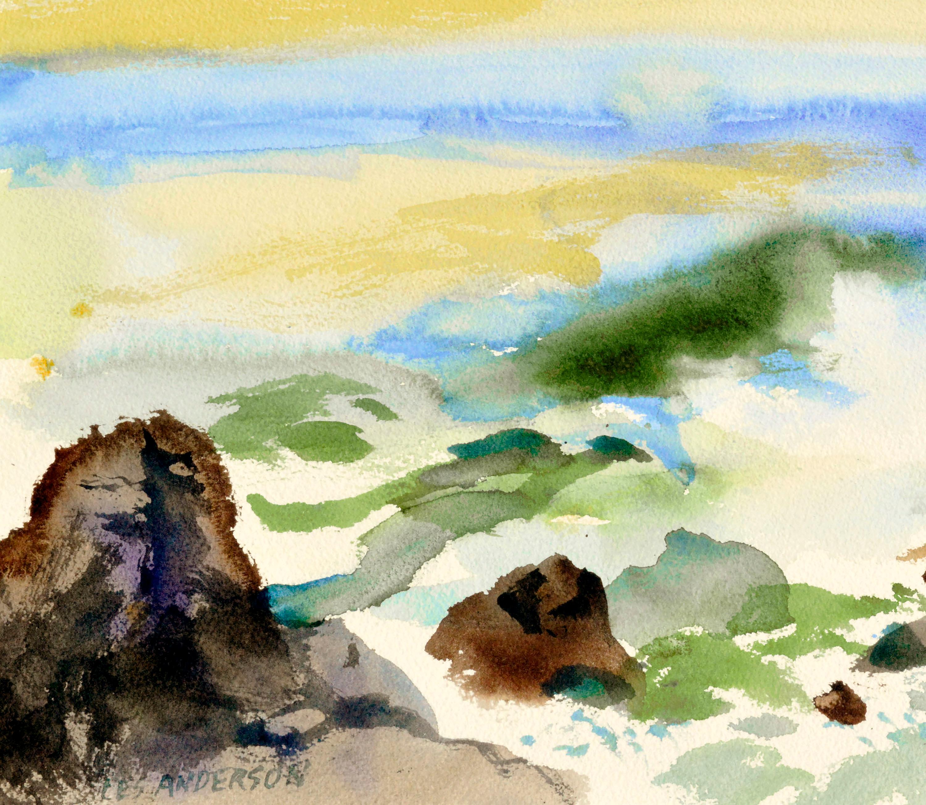 loose watercolor seascapes