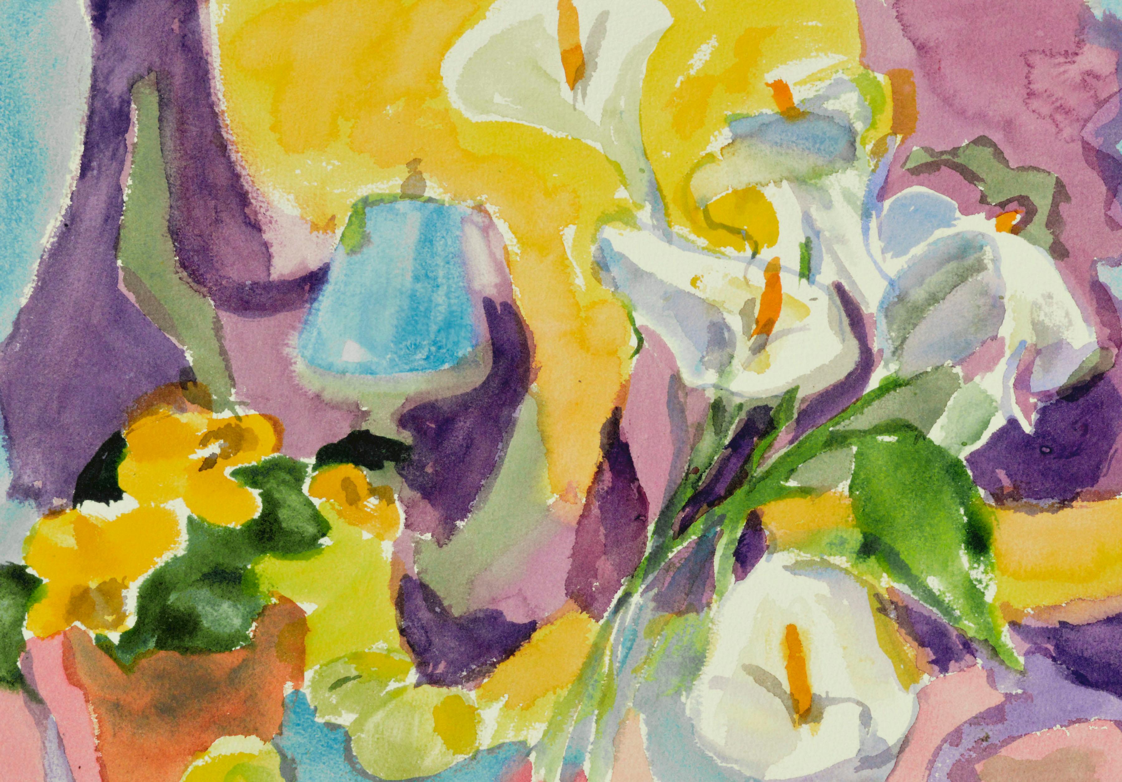 Calla Lilly Still Life  - Art by Les Anderson