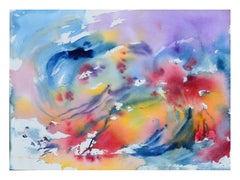 Buntes abstraktes Aquarell