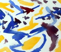 Giallo, blu e rosso astratto