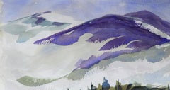 Purple Mountains Landscape