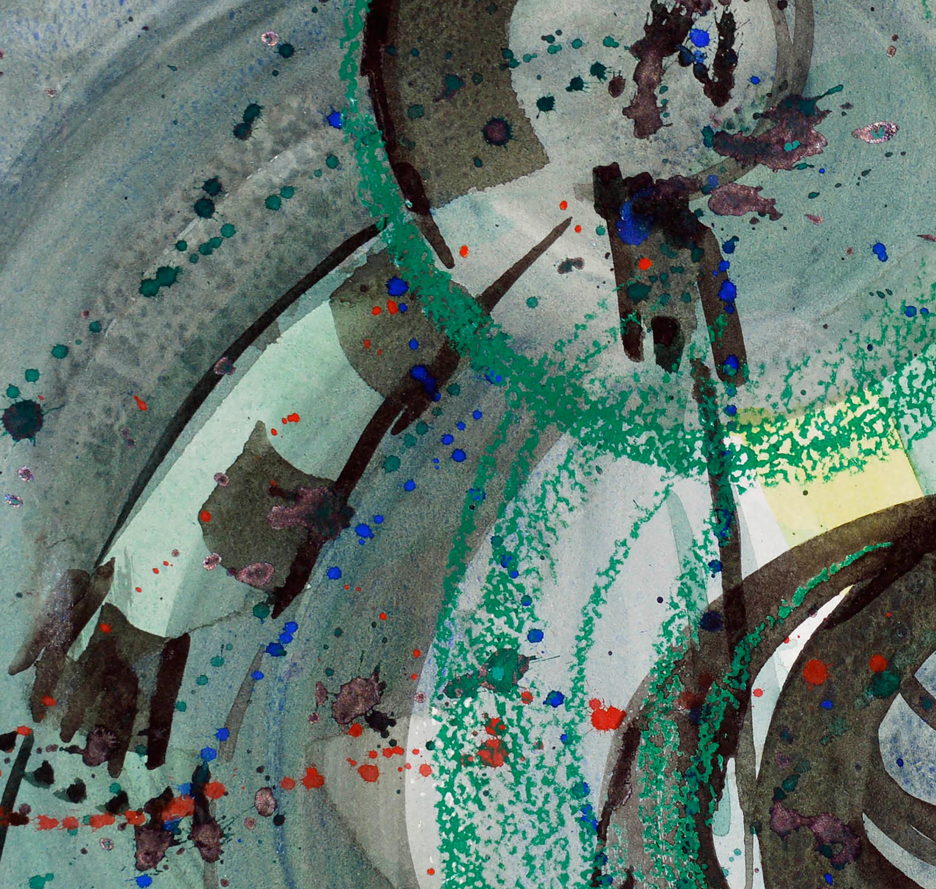Grün Abstrakt (Abstrakter Expressionismus), Art, von Doris Warner