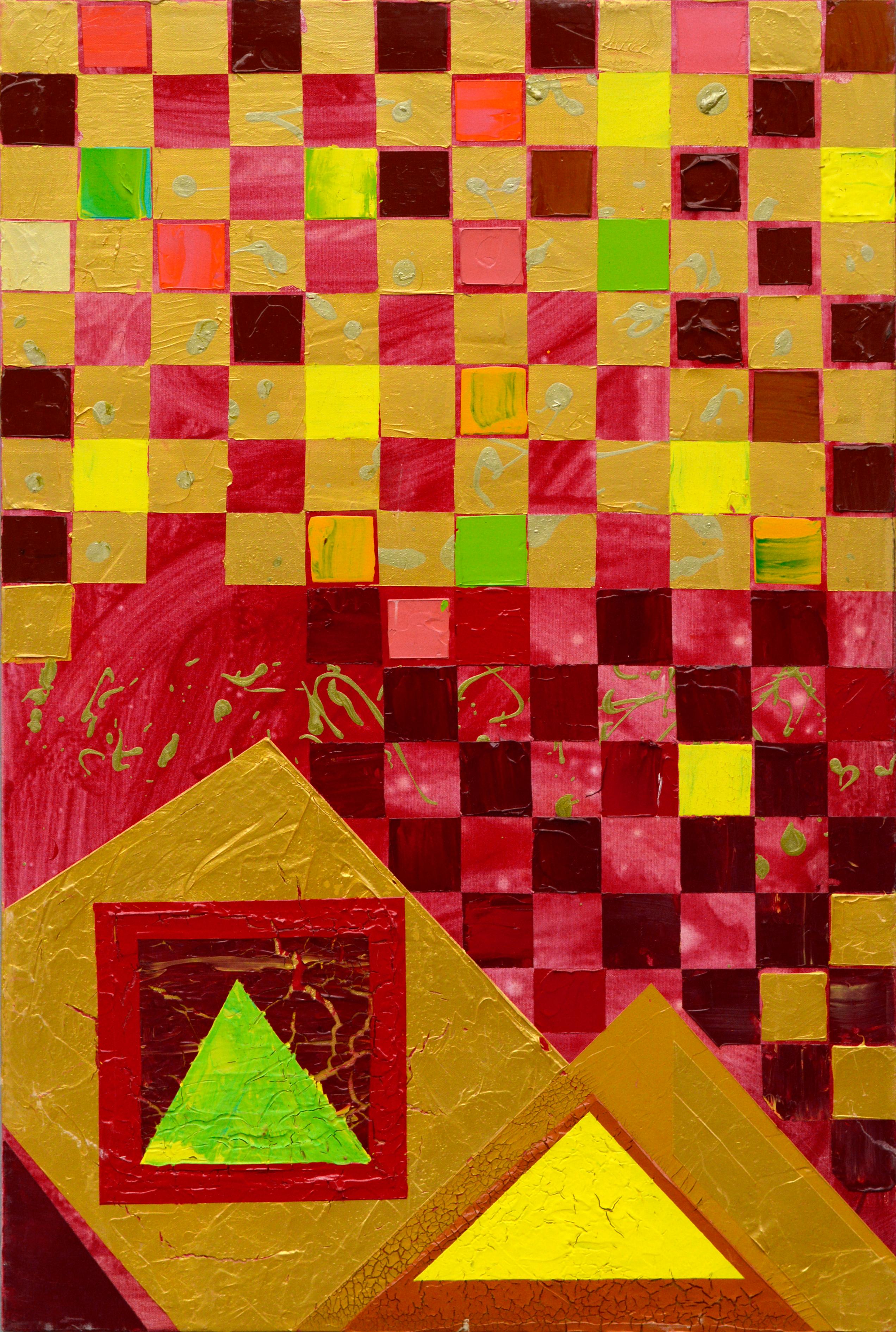 Marc Foster Grant Abstract Painting - Colorful Squares #4