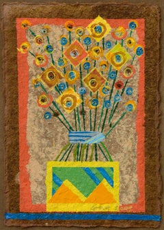 "For-get-me-nots in an Zigarat Vase"