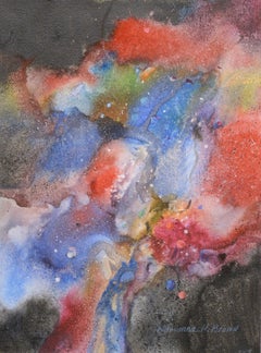 Evolution Orion Nebula (1), Foulard cosmique coloré abstrait