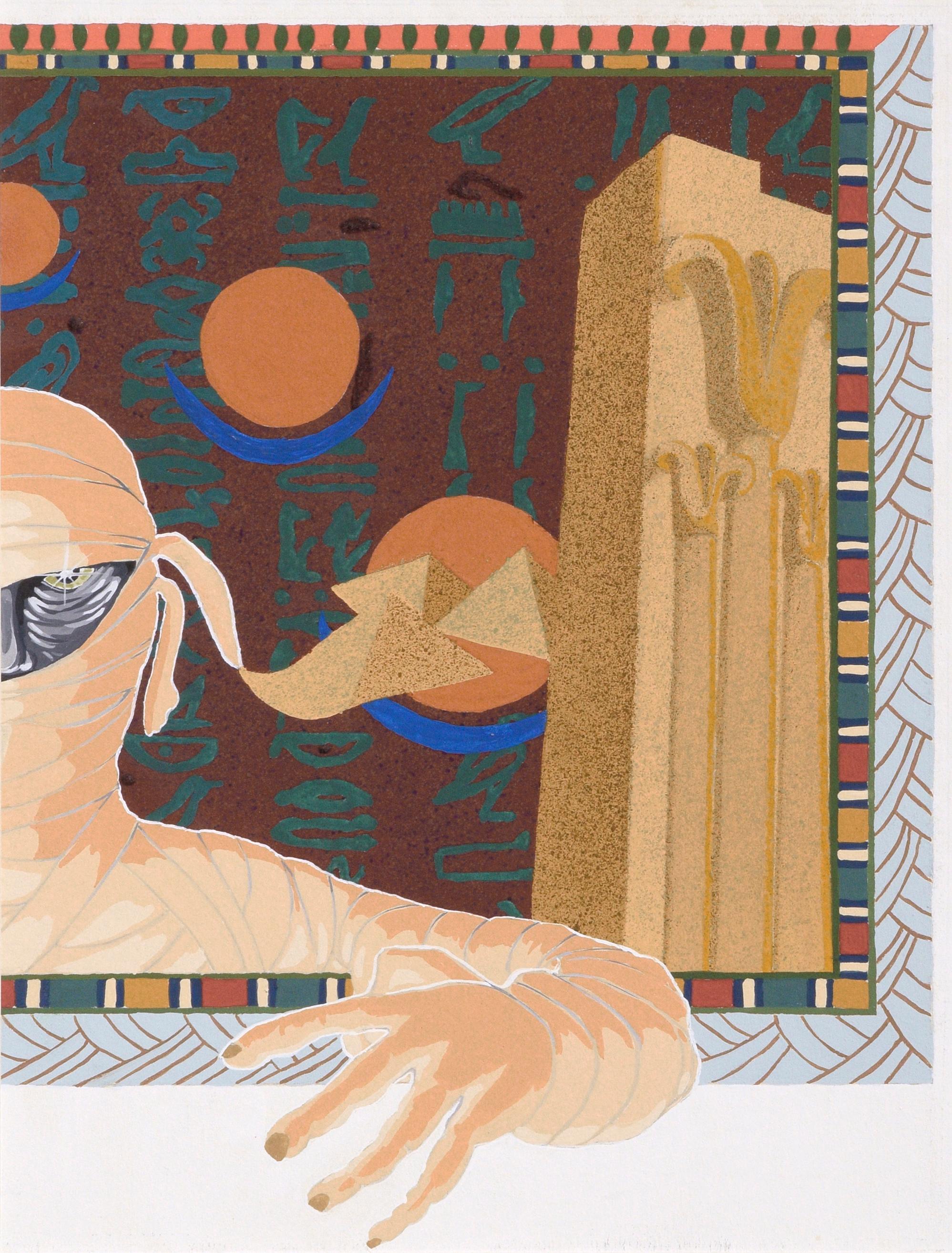 Modern Pop Art Egyptian Mummy Diptych For Sale 3