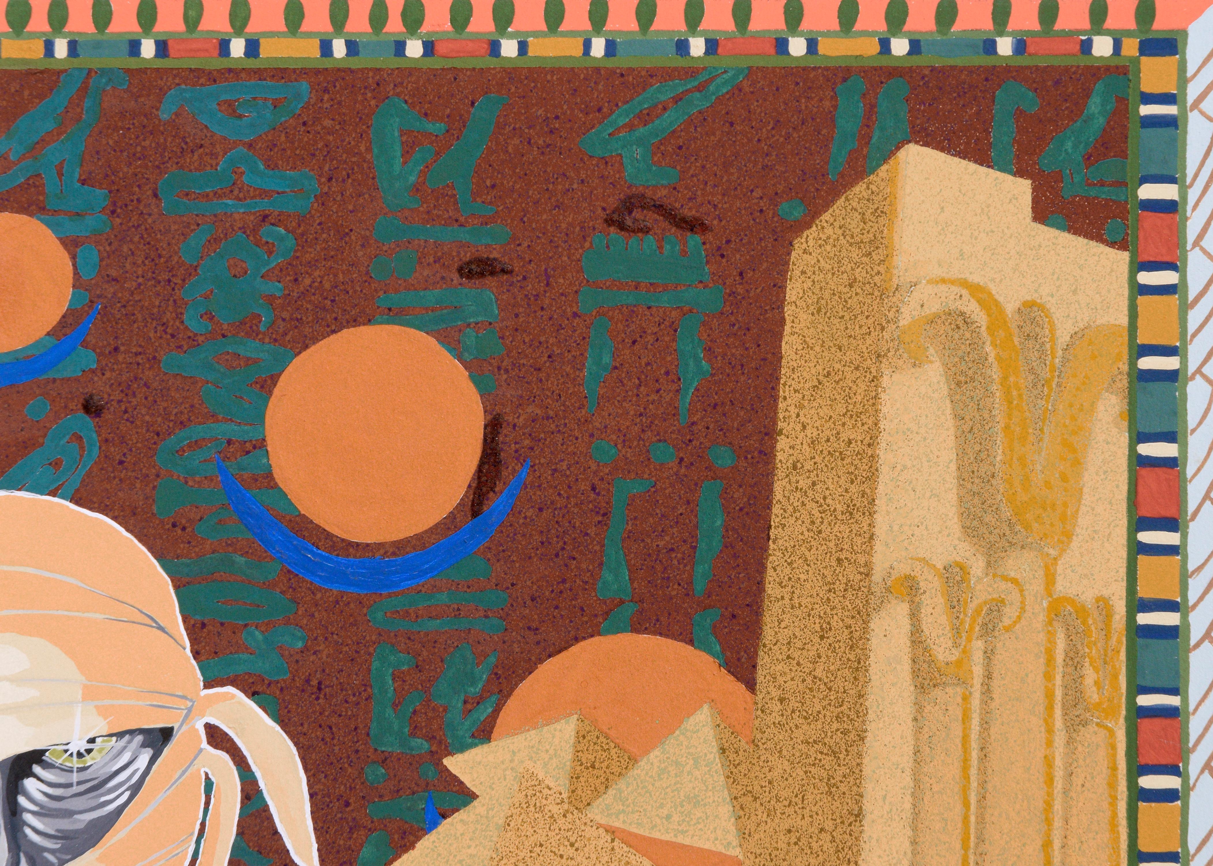 Modern Pop Art Egyptian Mummy Diptych For Sale 4