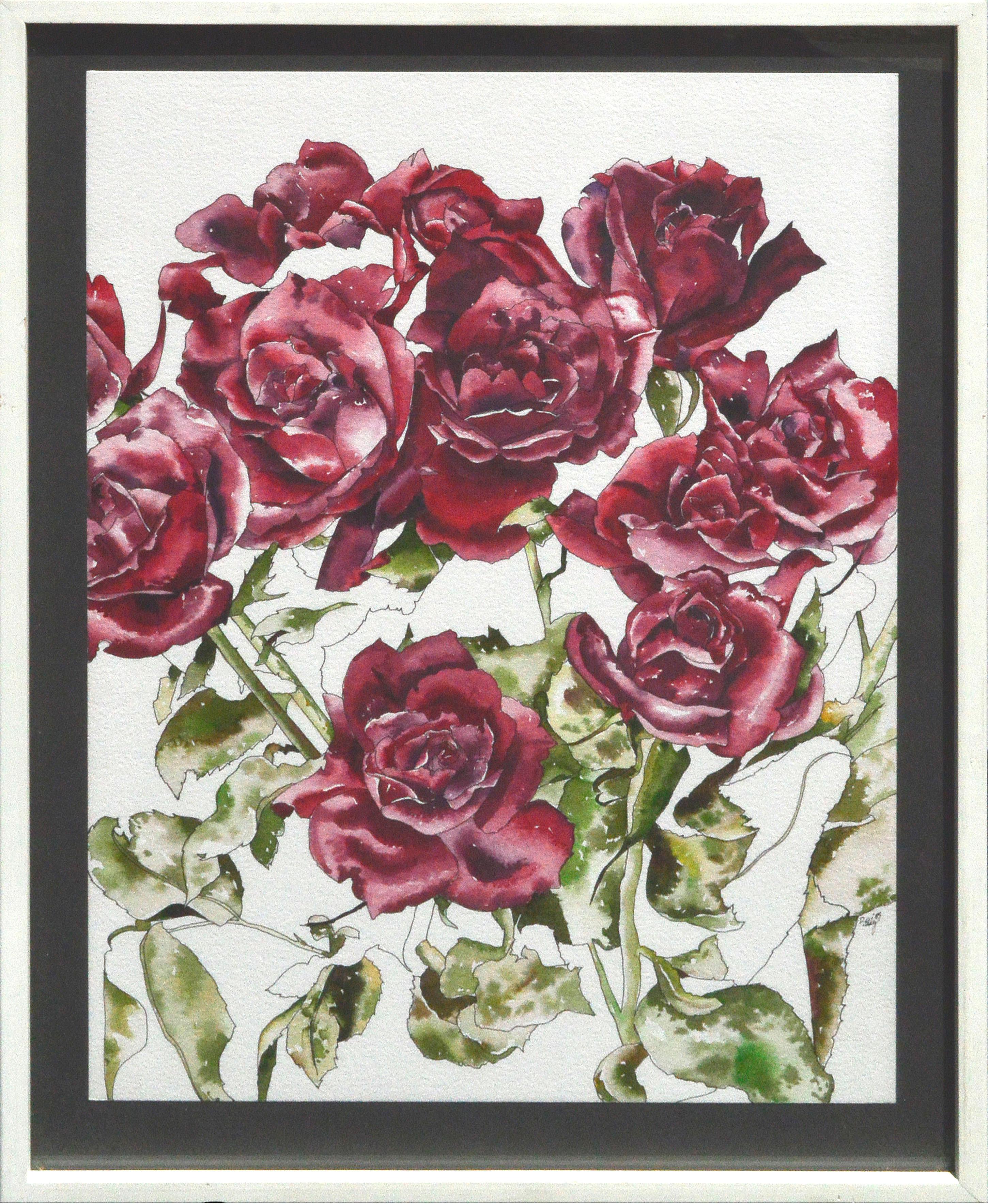 Deborah Eddy Still-Life - Red Roses - Botanical Study 
