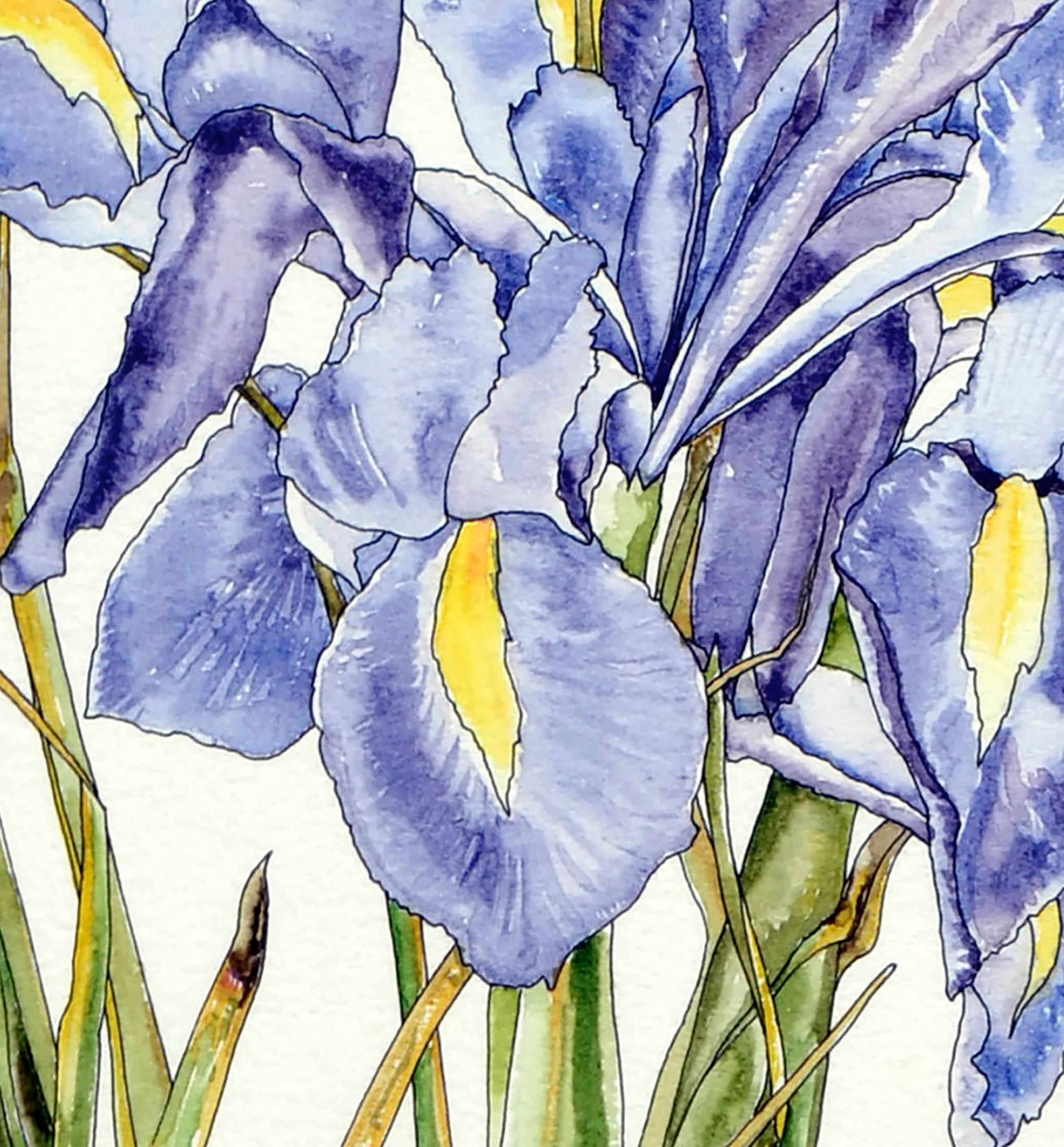 how to paint an iris