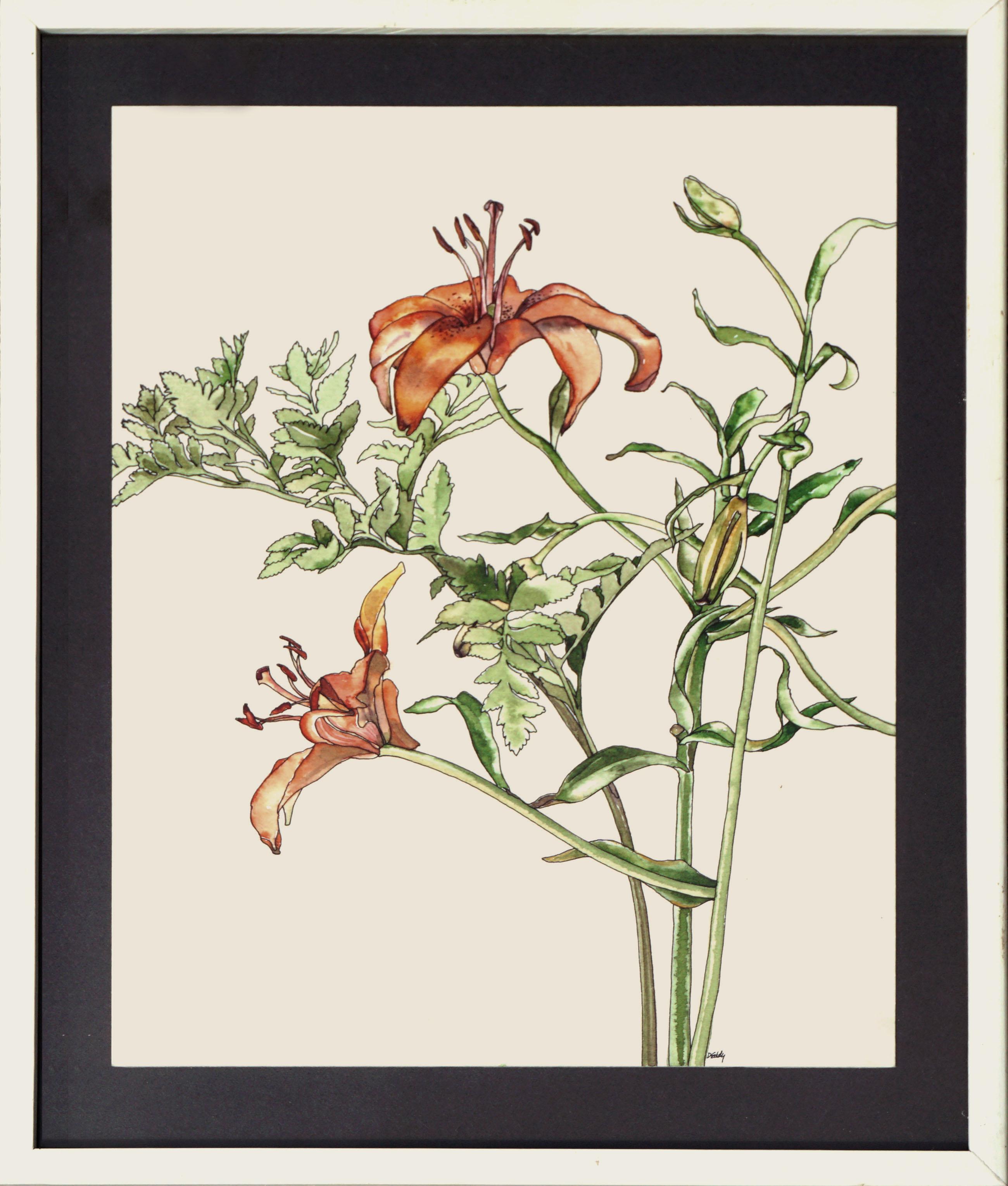 Tiger Lily - Botanical Study 