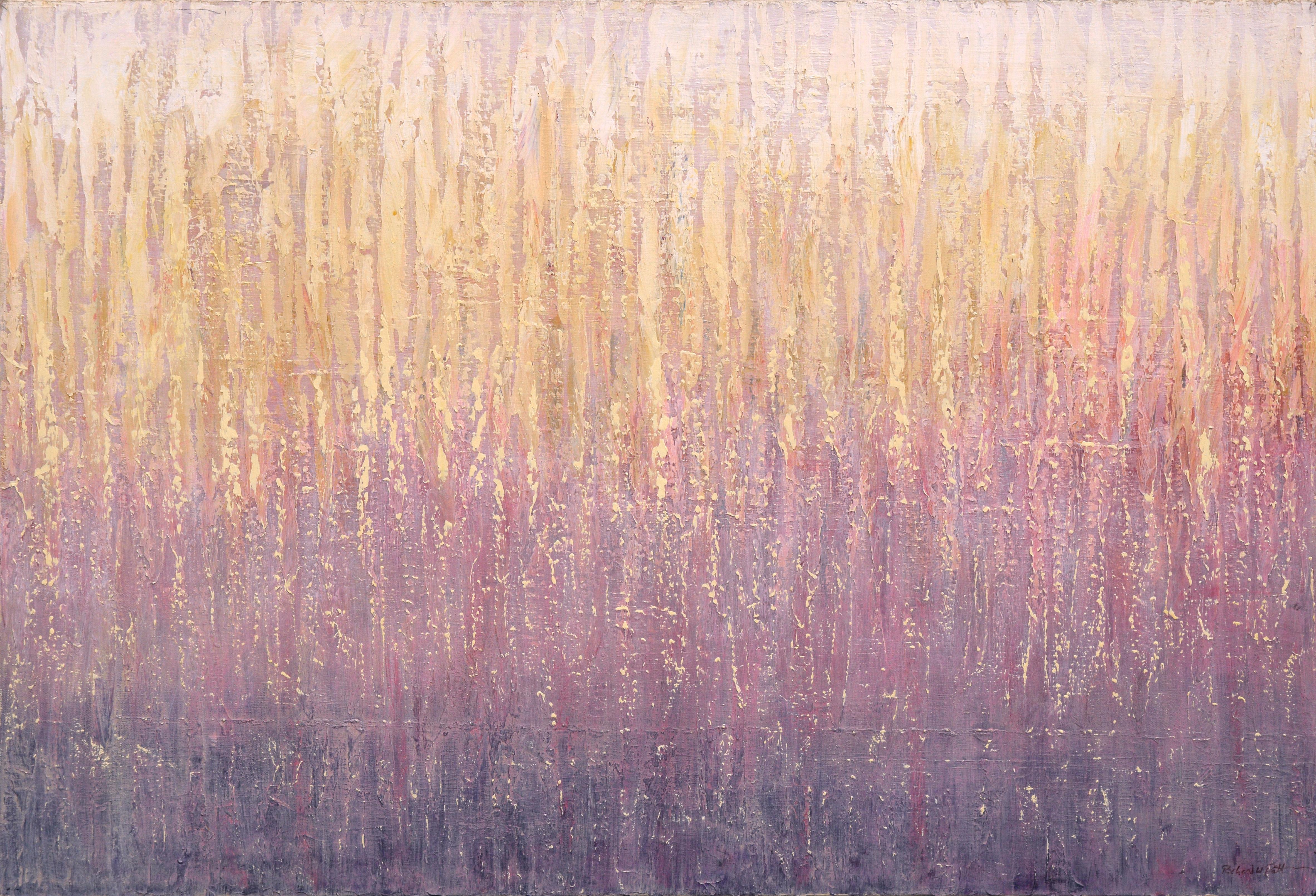 Richard W. Patt Landscape Painting - Abstract Field of Wheat