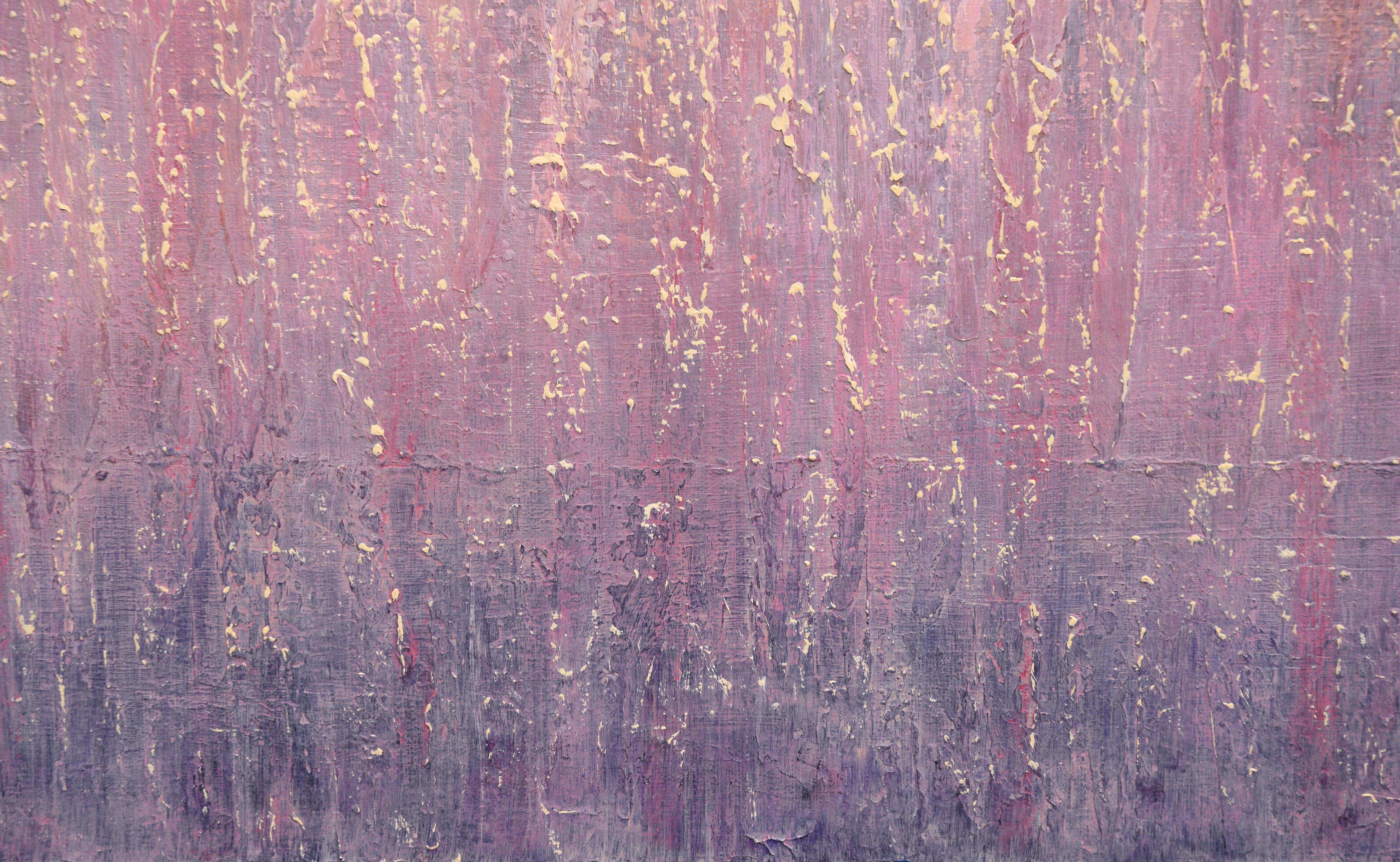 Abstract Field of Wheat - Beige Landscape Painting by Richard W. Patt