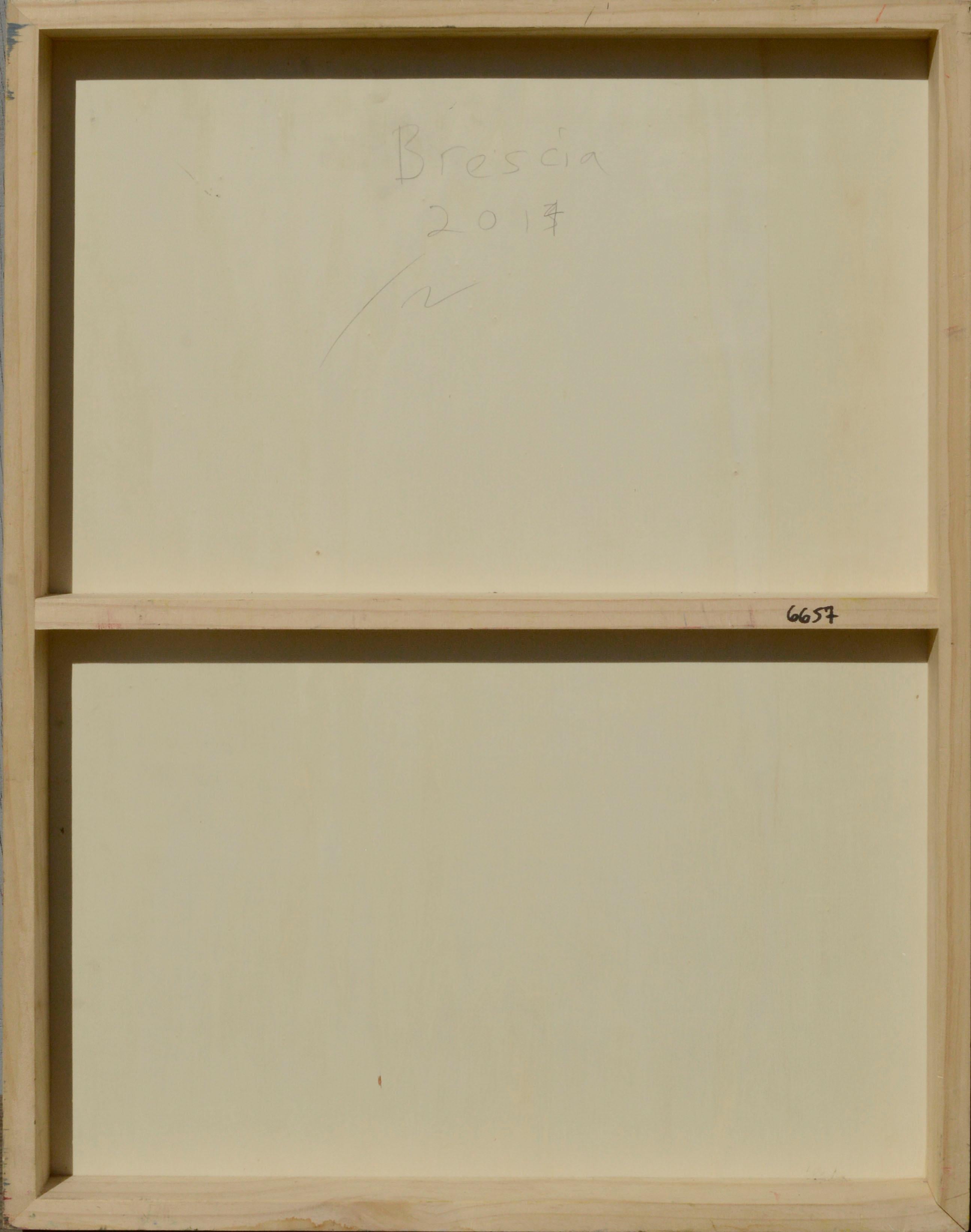 Abstrakte expressionistische Malerei und Collage des Bay Area-Künstlers Michael Pauker (Amerikaner, geb. 1957). Verso betitelt und datiert 