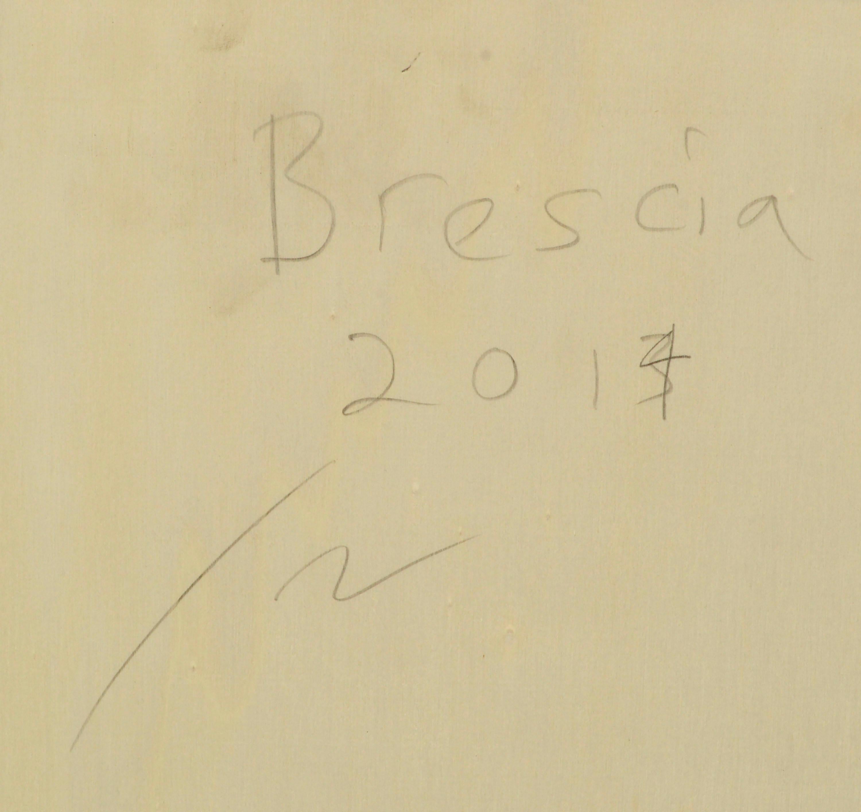 Collage de peinture abstraite « Brescia » en vente 1