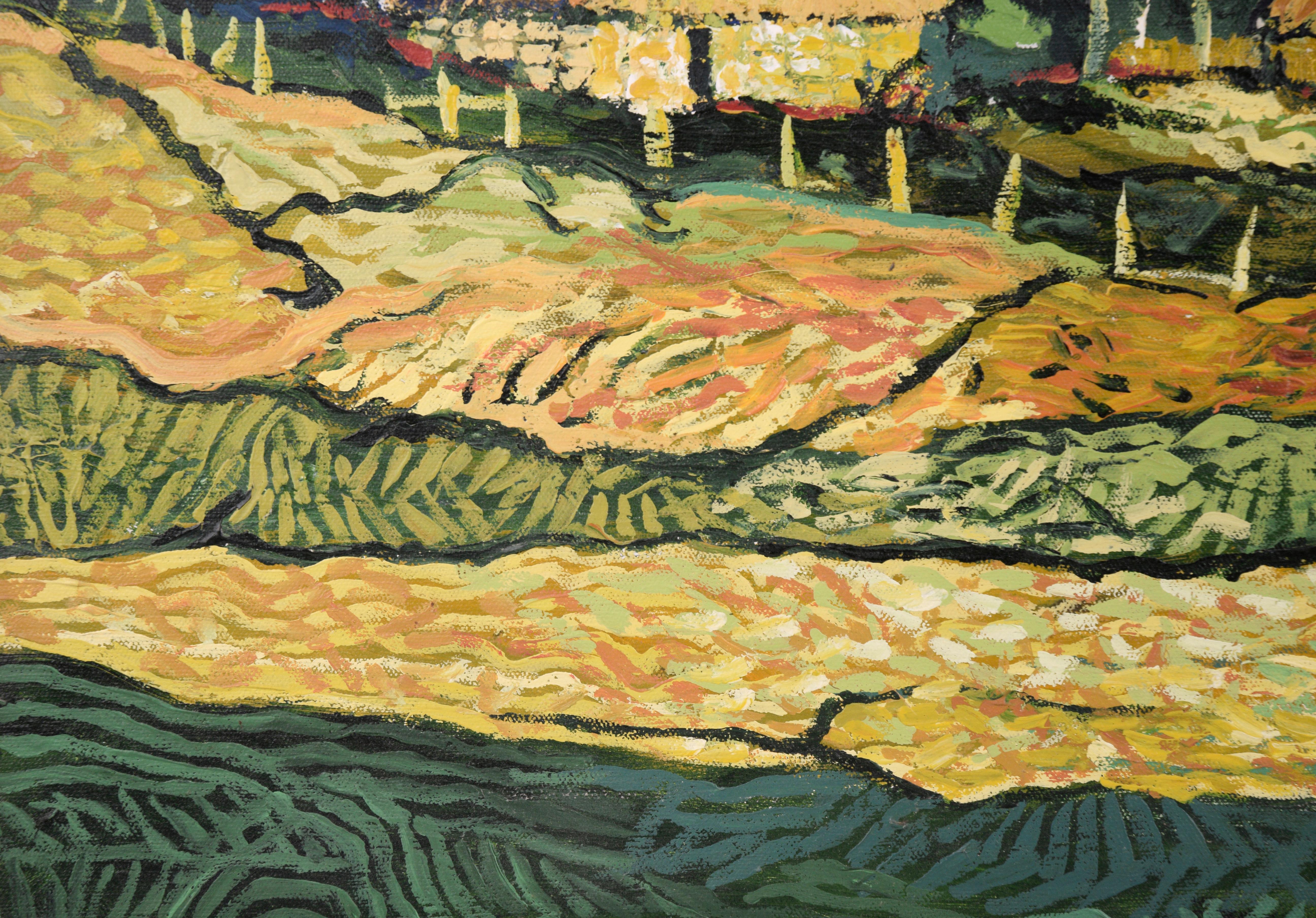 Country Homes - Landscape (in the style of Vincent van Gogh) 1