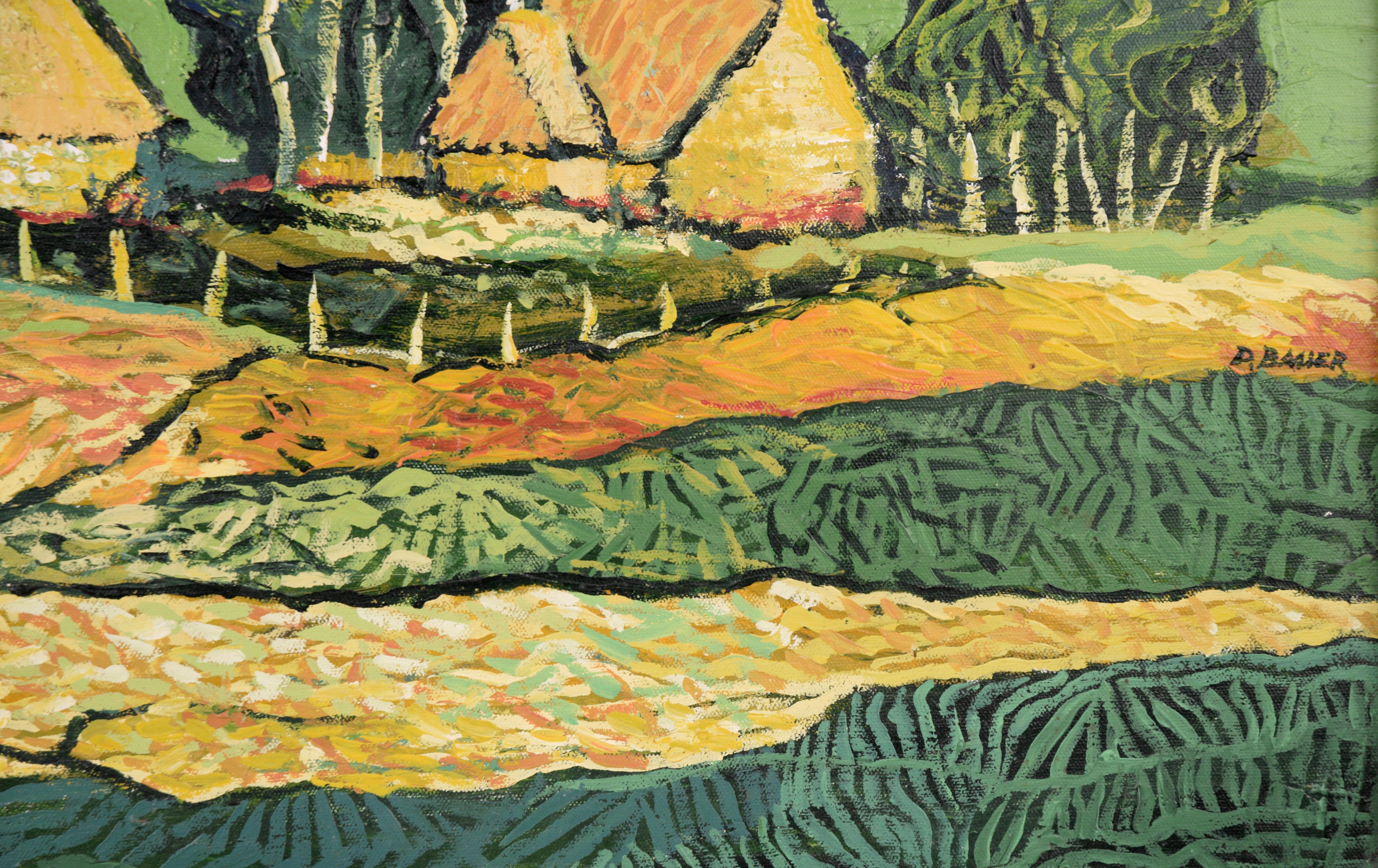 Country Homes - Landscape (in the style of Vincent van Gogh) 2
