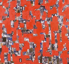 "Sólo de paso" - Abstracto Rojo