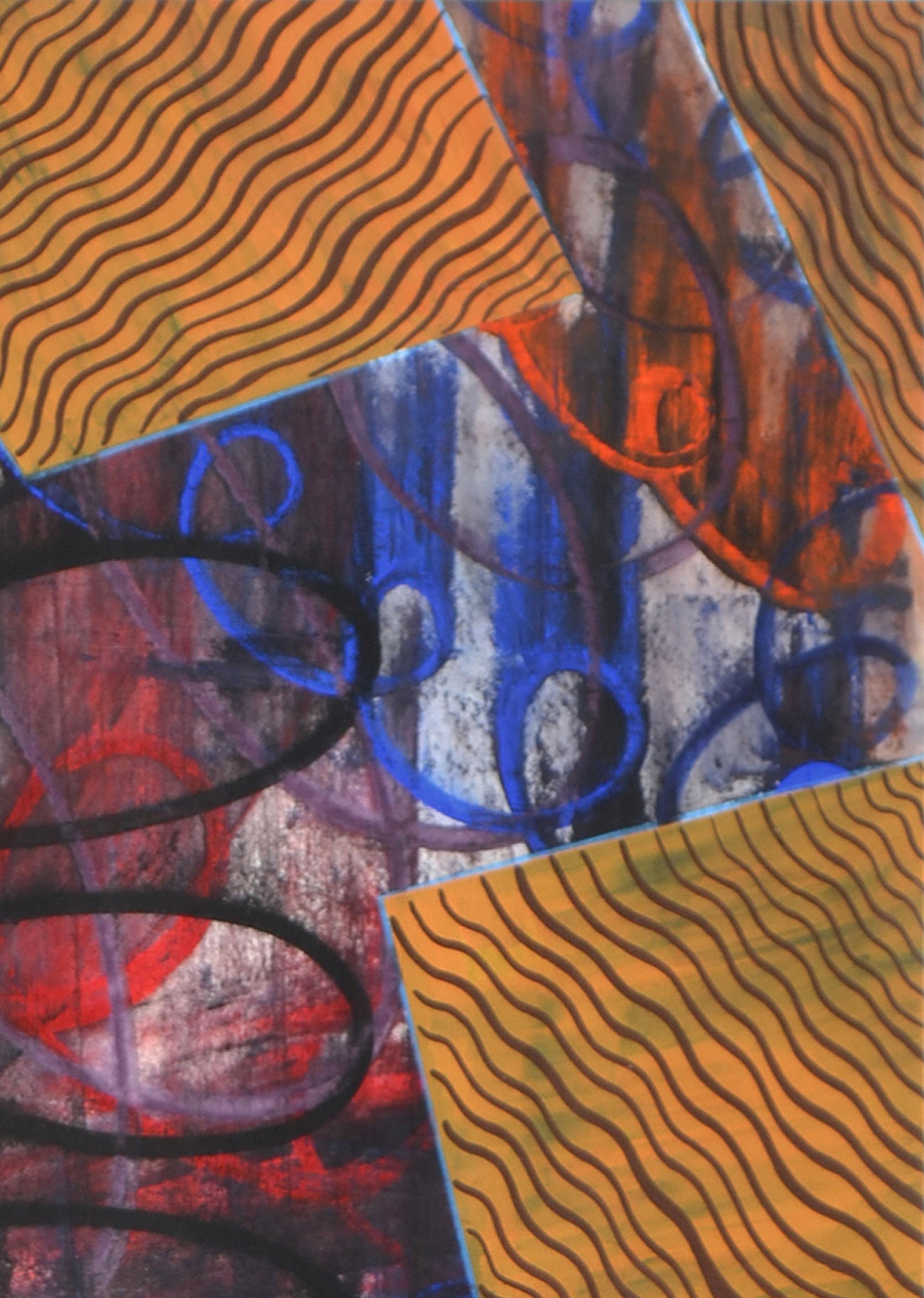 Abstrakte Straße #2 (Schwarz), Abstract Painting, von Tony Ligamari