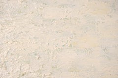 Contemporary Abstract Colorfield Landscape in Cream & Green