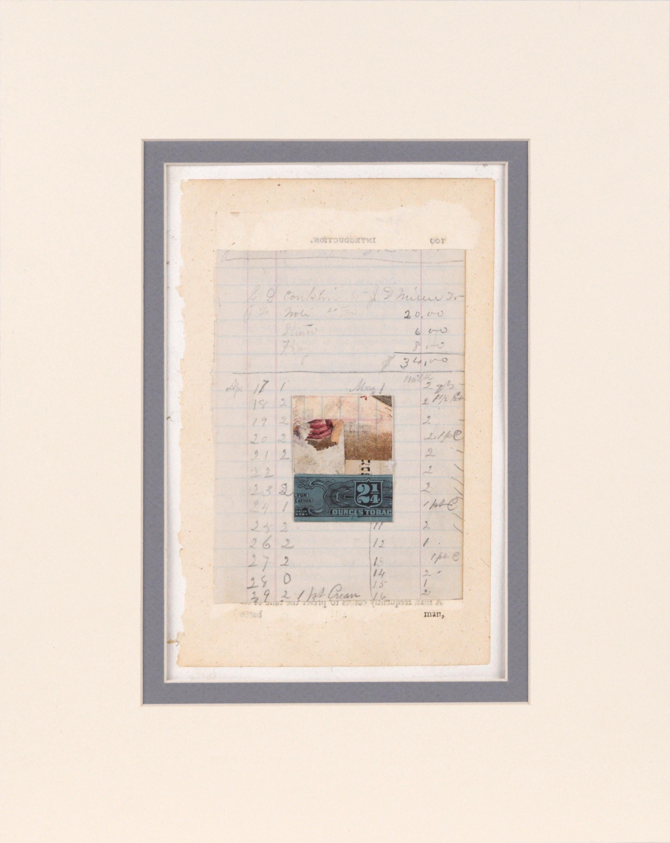 "3372", tecnica mista di oggetti trovati e collage di carta - Mixed Media Art di Michael Pauker 