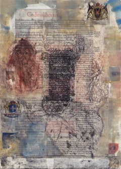 "Codicis Liber", Monotipo contemporaneo con Chine Colle e acquerello