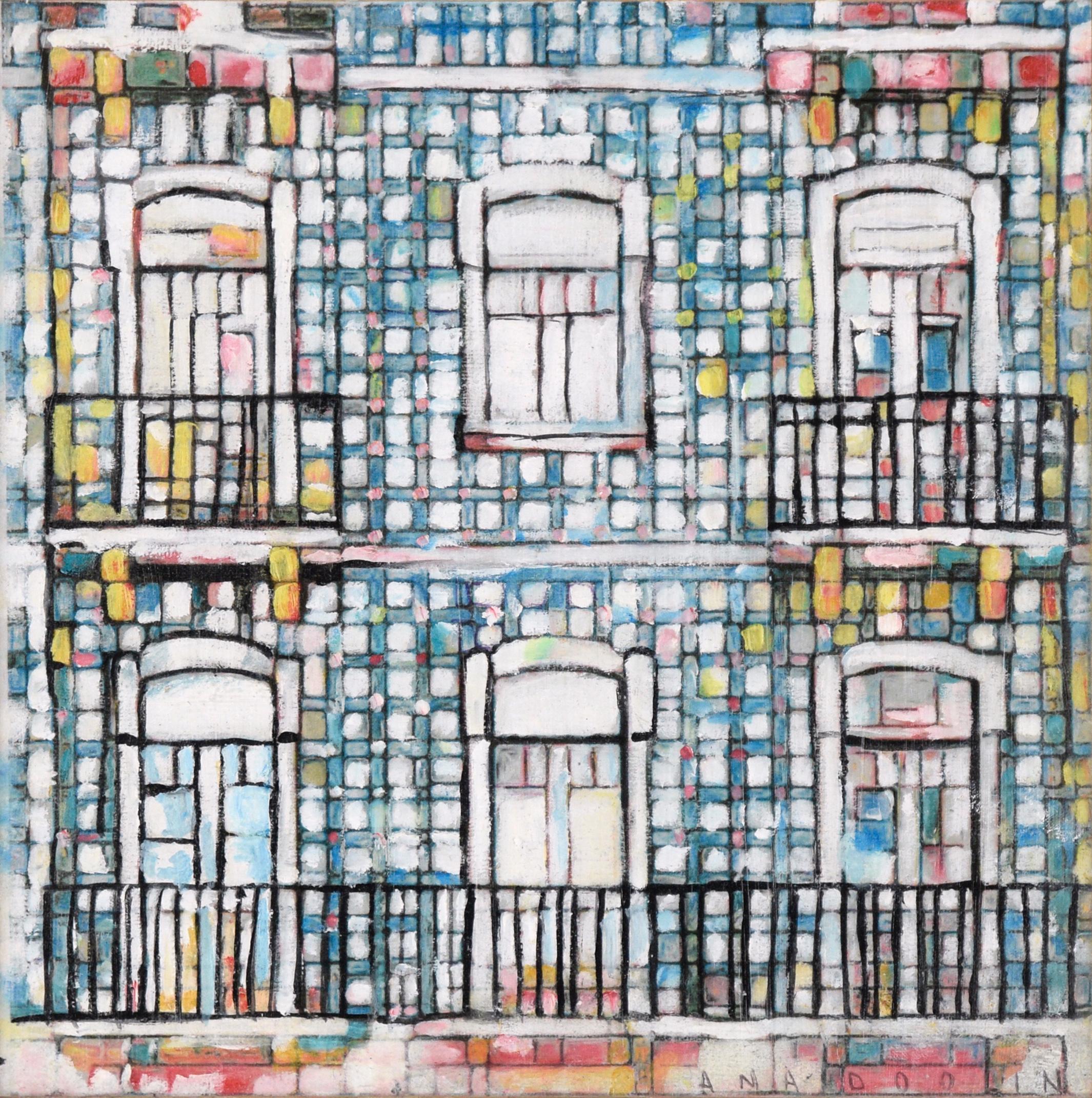 Portuguese Windows #1 - Painting by Ana Doolin