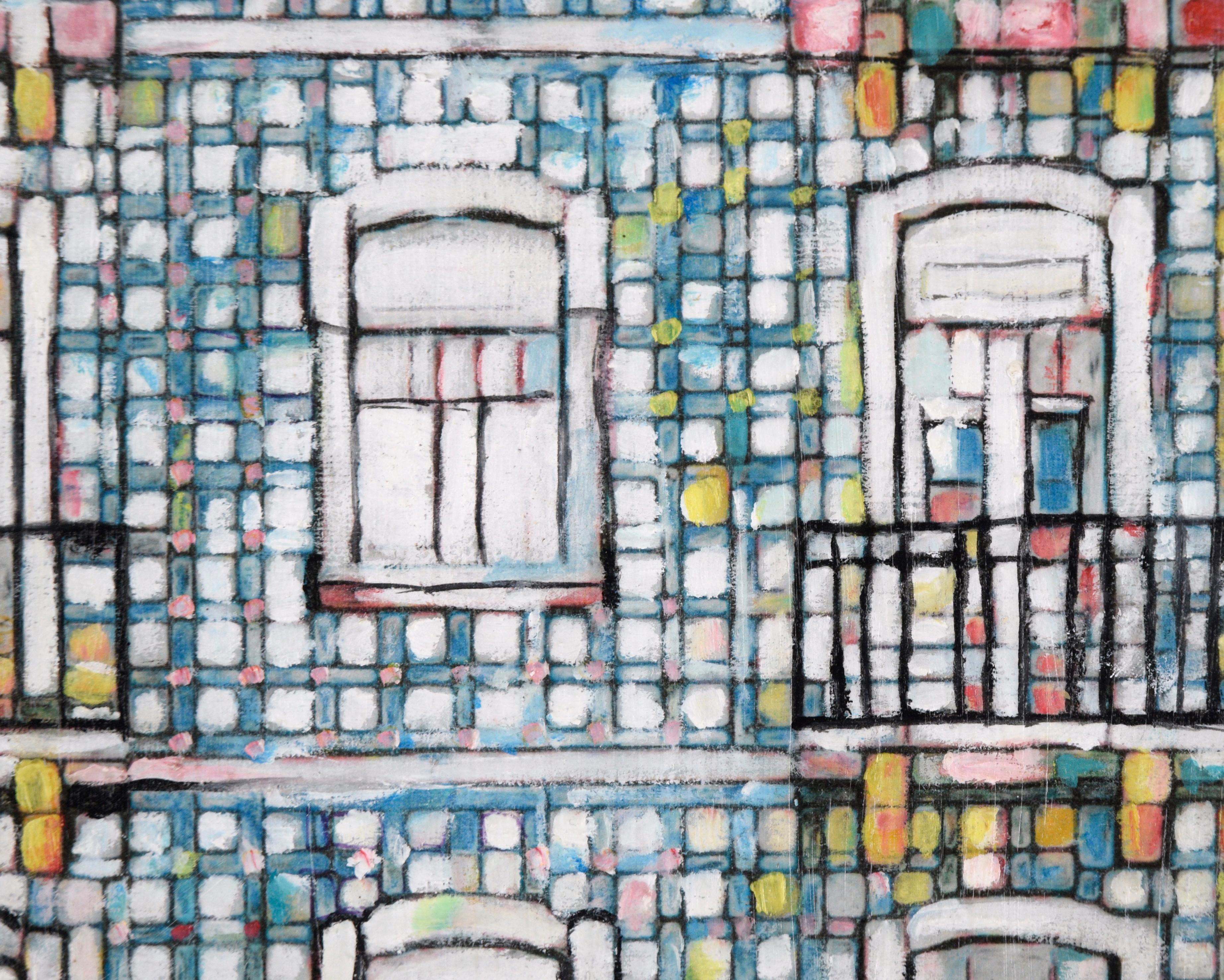 Portuguese Windows #1 - Contemporary Painting by Ana Doolin