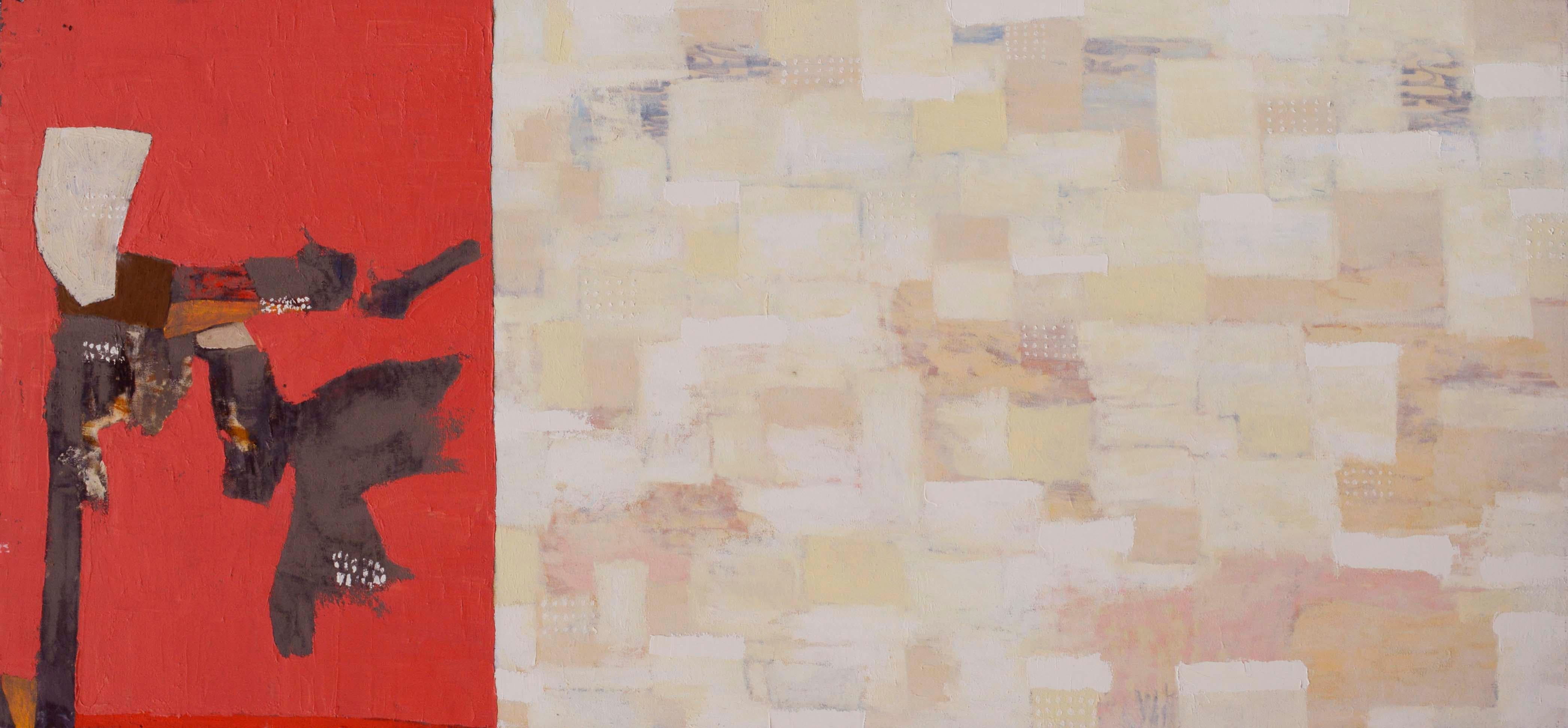 Michael Pauker  Abstract Painting - "It Is The Closest You Can Get", Contemporary Red Abstract 