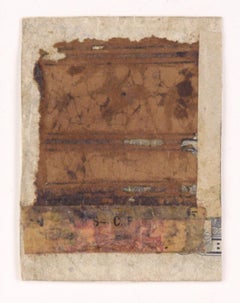 "Calvados", collage astratto contemporaneo in miniatura